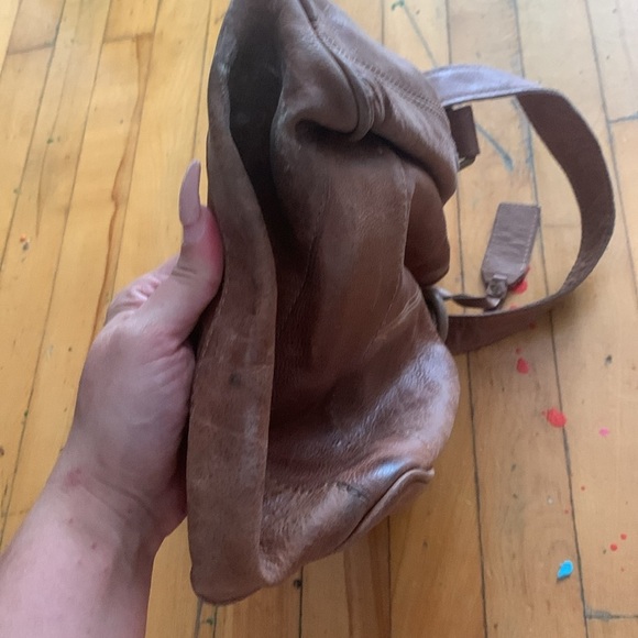 Zara genuine Leather bucket crossbody Bag in Brown - Picture 4 of 5